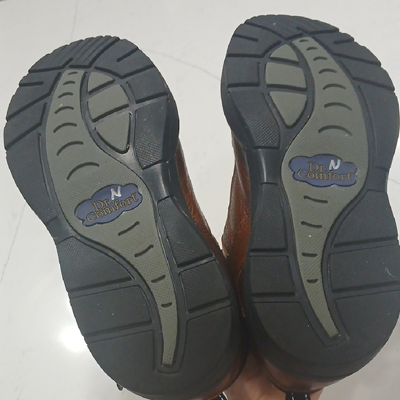 Dr. Comfort Brown Leather Boots Gentle Used Excellent Conditions Sz 11.5 - Picture 8 of 10